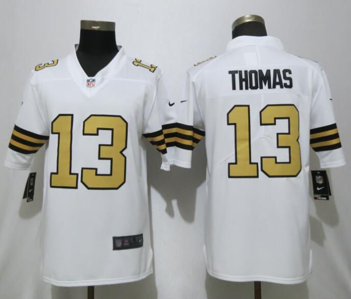 Men New Orleans Saints #13 Thomas Navy White Nike Color Rush Limited NFL Jerseys